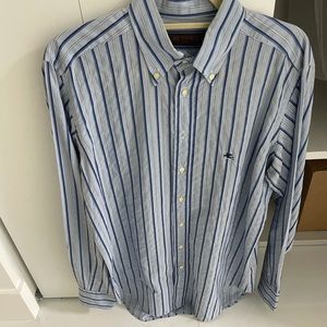 Etro blue stripe button down men’s EU size 40